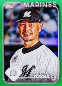 【吉井理人/千葉ロッテマリーンズ】Topps 2024 NPBベースボールカード [BASE/グリーンパラレル] 99枚限定 (23/99)