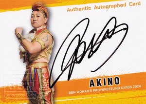 【AKINO】BBM 女子プロレスカード 2024 [直筆サインカード] 100枚限定 (066/100)