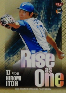 【伊藤大海】BBM 北海道日本ハムファイターズ 2024 [Rise as One/金紙パラレル版] 150枚限定 (024/150)