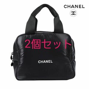 【まとめ買い2個セット】CHANEL ノベルティ シャネルノベルティミニバッグ ブラック　合計2個