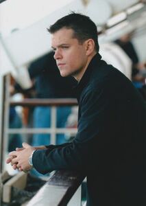 2Lサイズ写真　サイズ注意　マットデイモン　Matt Damon　約17.8 x 12.6cm　ce010