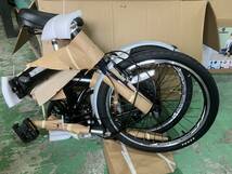 389　DUALRACE　折りたたみ自転車　通勤　通学　自転車　おりたたみ　ネイビー・ブラック　新品未使用　1円スタート_画像1