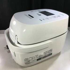 【送料無料】(050730G) TOSHIBA 東芝 RC-10VSR IH炊飯ジャー 年製 5.5合炊き 炊飯器 中古品 炎匠炊き 圧力IHの画像4