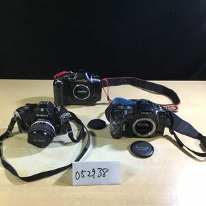 （052938E）フィルム一眼レフカメラ Nikon Canon T90 MINOLTA α707is 3台セットジャンク品