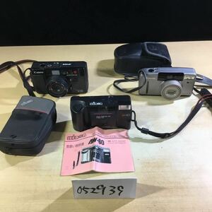 (052939E)NikonAW-60 Canon AF35M AutoboySフィルムカメラ3個セットジャンク品