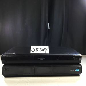 (053074G) Panasonic DMR-XE1 / SHARP BD-HDS65 ブルーレイディスクレコーダー ジャンク品 2台セット