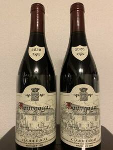 1円〜 【送料無料】CLAUDE DUGAT クロード・デュガ　Bourgogne ブルゴーニュ　2020年　2本