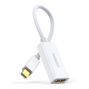ホワイト UGREEN Mini Displayport to HDMI 変換アダプター Thunderbolt to HDMI 変換 1080P フルHD 3D 金メッキ端子 Apple Macbook、Macbo