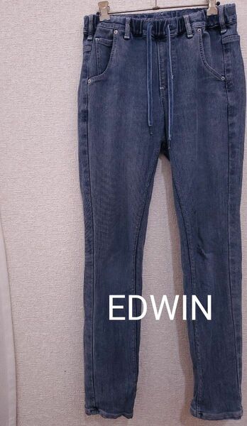 ジーンズ　EDWIN　XS　メンズ　レディース　ジーパン　 デニム デニムパンツ ヴィンテージ　ダメージ　生地　デニム　綿　古着