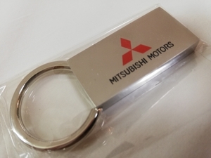 新品★三菱自動車 ミツビシモータース★キーホルダー キーリング★ MITSUBISHI MOTORS★スリーダイヤ 純正品★非売品 ノベルティ ランエボ