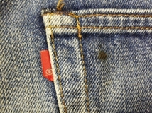 W34★505　鬼ヒゲ ハチの巣★66後期 66★LEVI'S リーバイス LEVIS★70年代 ヴィンテージ VINTAGE ビンテージ インディゴ デニム アメリカ製_画像3