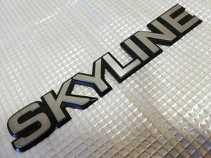 美品 SKYLINE スカイライン R30 DR30 HR30★TURBO ターボ EX 鉄仮面 日産 NISSAN 純正品 リア トランク エンブレム オーナメント 旧車 当時