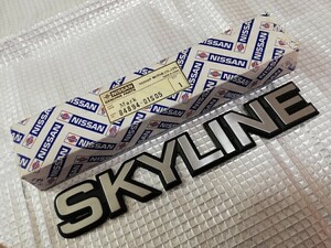 未使用 新品★SKYLINE スカイライン★R30 DR30 HR30★TURBO ターボ EX 鉄仮面★日産 NISSAN 純正品 リア トランク エンブレム オーナメント