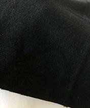 【ヴィンテージ布＊古布】上質高級ウール生地 コート/ジャケット生地 黒 155㎝巾×50㎝〜未使用品　＃お手製コート＃お手製ジャケット_画像6