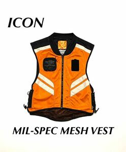 【US輸入品】アイコン ICON ミルスペック メッシュベスト Mil-Spec Mesh Vest モーターサイクル　バイク バイカー まとめ 卸 大量