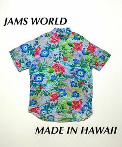 【USA製】80’s 90’s ビンテージ JAMS WORLD ジャムズワールド アロハシャツ 総柄 半袖 ハワイアン Vintage Aloha Hawaii まとめ 大量