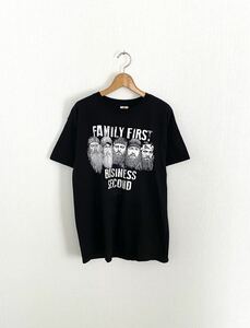 【US輸入品】ビンテージ Funny Print Tシャツ 半袖 ブラック 黒 古着 ビッグプリント