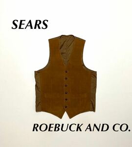 【US輸入品】SEARS ROEBUCK & CO. シアーズ ・ローバック Vintage Corduroy Vest ビンテージコーデュロイベスト ジレ 古着 卸 大量　まとめ