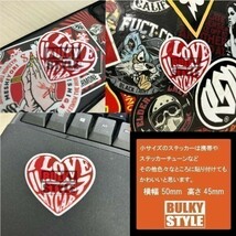 ジャンボ ハート ステッカー セット レッド【高品質】 人気商品！リアウィンドウ＆携帯ステッカー_画像3