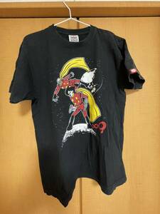 【稀少品】パンクドランカーズ 009限定コラボTシャツ 黒 Lサイズ 中古 バックプリント