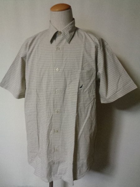 NAUTICA ノーティカ メンズ 半袖 チェック シャツ size M 