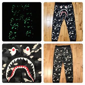 ★蓄光★ XL City camo シャーク スウェットパンツ a bathing ape shark sweat pants BAPE エイプ ベイプ アベイシングエイプ 迷彩 i077