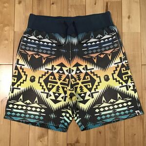 BAPE NATIVE スウェット ハーフパンツ Lサイズ a bathing ape sweat shorts エイプ ベイプ アベイシングエイプ ショーツ NIGO w429