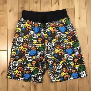 Milo Animal Safariスウェット ハーフパンツ Mサイズ a bathing ape BAPE sweat shorts マイロ エイプ ベイプ ショーツ NIGO j798