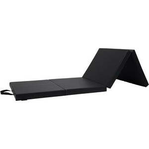  gymnastics mat stretch mat folding ( black 180x60x5cm joint less )