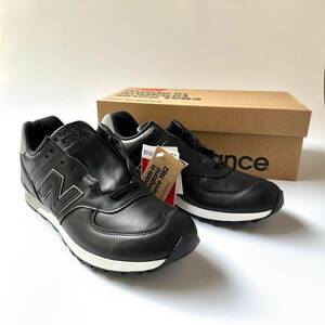 国内正規品 UK製 オールレザー NEW BALANCE M576KKL ブラック×グレー US10.5 28.5cm 限定イギリス英国製 NB黒 スニーカー MADE IN ENGLAND