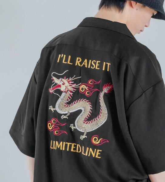 improves インプローブス クールタッチ ドラゴン 刺繍 半袖 スカシャツ