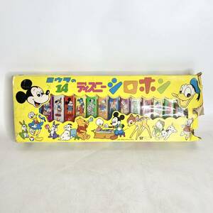 昭和レトロ　ディズニーシロホン　ミウラトーイ　当時物　おもちゃ　楽器　玩具　ミッキー　Disney　ジャンク