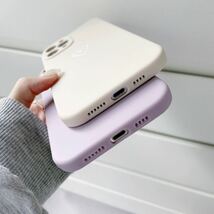 【iPhoneXR】iPhoneケース パープル ハート 手書き 紫可愛い _画像6