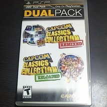 PSP北米版？CAPCOM CLASSICS COLLECTION REMIXED & RELOADED DUAL PACK カプコンクラシックスコレクション _画像1