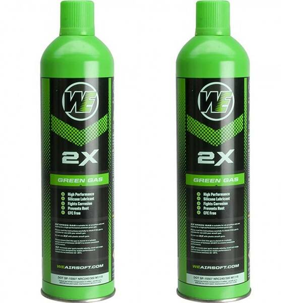 2本セット WE 2X GREEN GAS グリーンガス【red gas top gas レッドガス トップガス 猛将 CO2 マルイ we vfc ksc umarex ghk kwa wa kj】