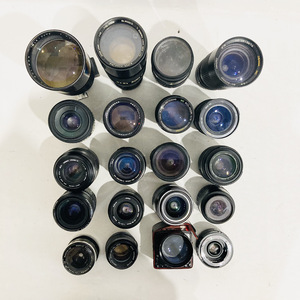 【R1346】掘り出し物 カメラ用レンズ 大量 まとめ売り KOMURA OSAWA BOLIGOA Tokina MINOLTA PENTAX ACTAR TAKUMAR AF EF