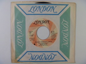 【US45】SUSAN JACKS & POPPY FAMILY / You Don't Know What Love Is (London)1972年■夫の Terry Jacks 作品 ※Promotional Copy 