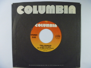 【US45】TINA CHARLES ティナ・チャールズ／ I Love To Love 愛の輝き (Columbia)1976年　●新品同様●