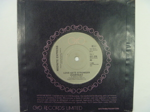 【UK盤7inch】MIDNITE EXPRESS / Love Gets Stronger Everyday / Many A Heart (GTO)1980年　※Disco / Funk / Sou　●盤質・良好●