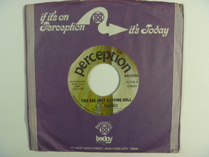 ★J.J. BARNES / You Are Just A Living Doll / Touching You (Perception)1973年　●盤質・良好●