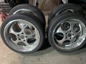 ピア　PIAA ROZZA 18 7.5J 5H 114.3 +48 ヴォクシー　クラウン　エスティマ　ヴェルファイア　225/40R18 転がし程度のタイヤです。　