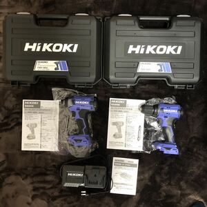 【新品】HiKOKI（ハイコーキ）18vインパクト&ドリル &充電器セット【未使用】さ