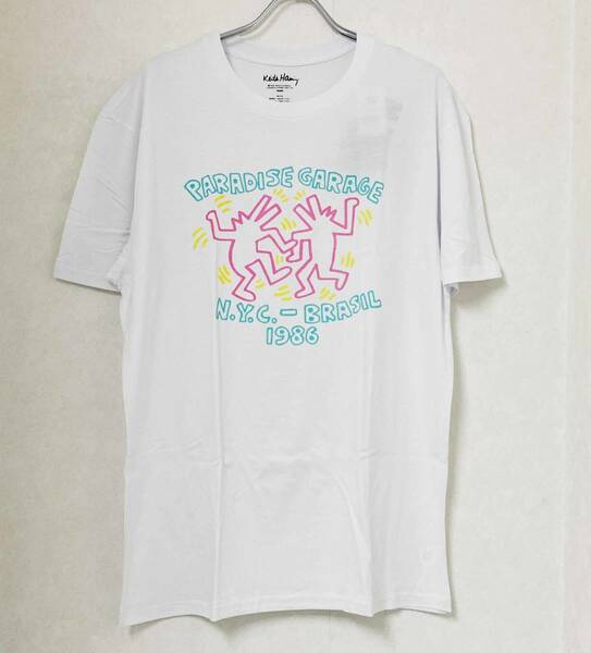 新品 L ★ コストコ キース・ヘリング 半袖 Tシャツ US-M アートプリント メンズ レディース ユニセックス Keith Haring 大きいサイズ