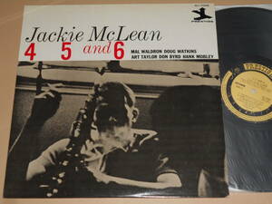 4,5, And 6/Jackie McLean（Prestige日本盤 DG）