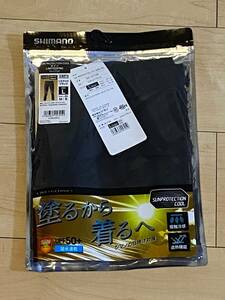 新品★シマノ　リミテッドプロ　SUN PROTECTION・COOLタイツ 　リミテッドブラック　L