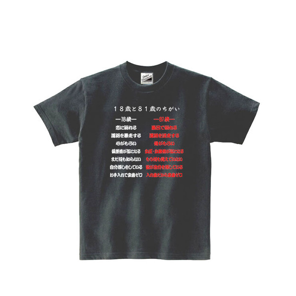 【パロディ黒XL】5oz18と81の違いTシャツ面白いおもしろうけるネタプレゼント送料無料・新品