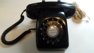  black telephone machine 601-A2 Japan electro- confidence telephone . company ( used, operation verification not doing )