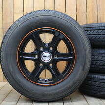 NV350 C26 キャラバン用 15インチ BADX DOS SJ-T6 ブラック 15インチ ヨコハマ JOB RY52 195/80R15 107/105N タイヤ ホイール 4本SET_画像1