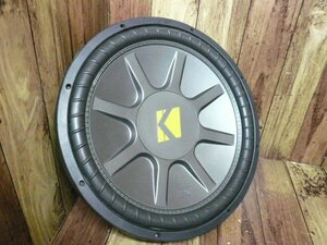 ☆迫力15インチ♪音出しOK♪KICKER キッカー ES15D4 ウーハー SVC 15inc 38cm スピーカー 1発 USA 単発 ブリッジ 流用 DIY 外向 管理/R424