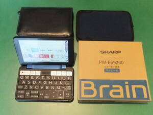 ☆★電子辞書 SHARP Brain PW-ES9200 2021年 ネイビー ケース付き★☆